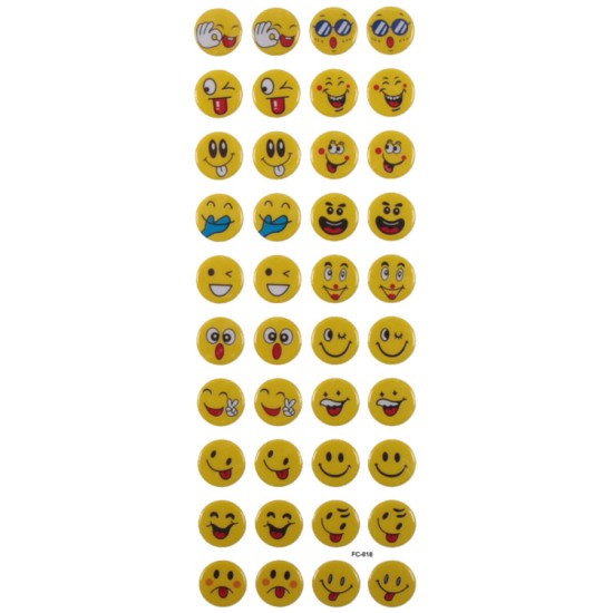 Smiley Face Sticker Aufkleber - FC018 - Mytortenland